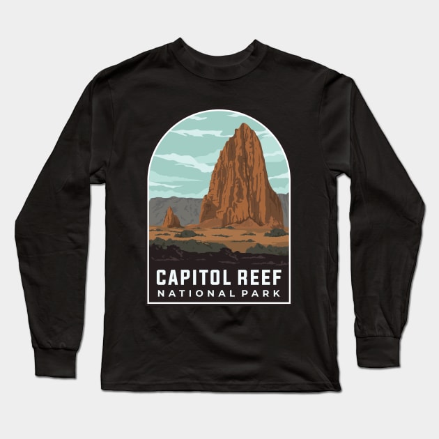 Capitol Reef National Park Long Sleeve T-Shirt by Mark Studio